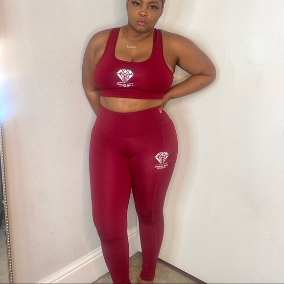 CWF Berry Embroidered Logo Leggings - Picture 2 of 3